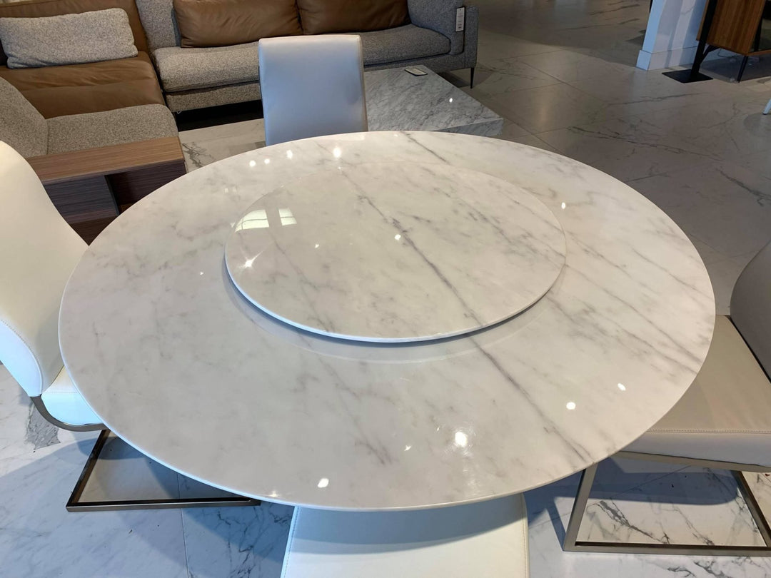 FLORA Grey Marble Dining Table