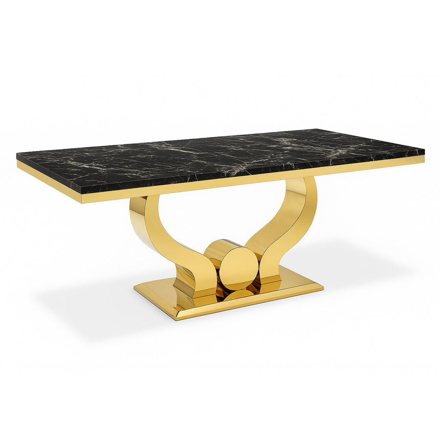 SERAFIN Gold Base Dining Table