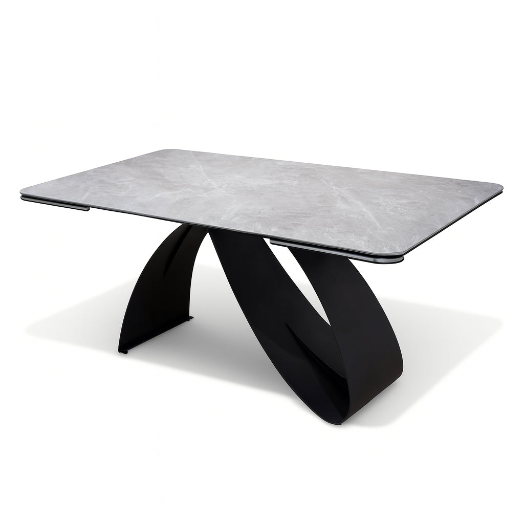 NERIDA 240cm Glacier Grey Extendable Dining Table