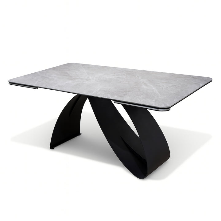 NERIDA 240cm Glacier Grey Extendable Dining Table