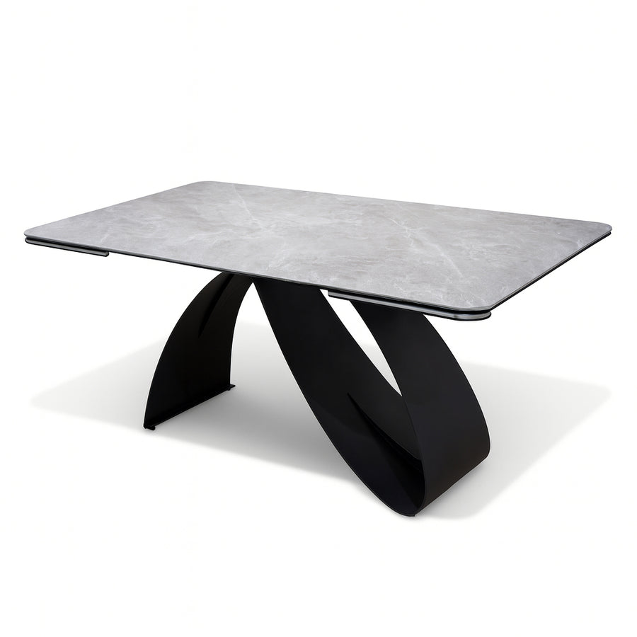 NERIDA 240cm Glacier Grey Extendable Dining Table