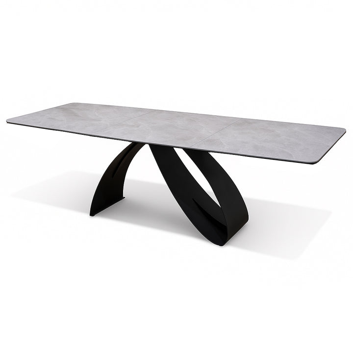 NERIDA 240cm Glacier Grey Extendable Dining Table