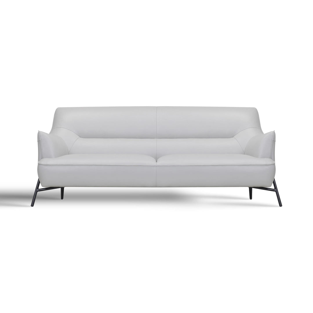 CALLIE Leather 3 Seater Sofa Gray