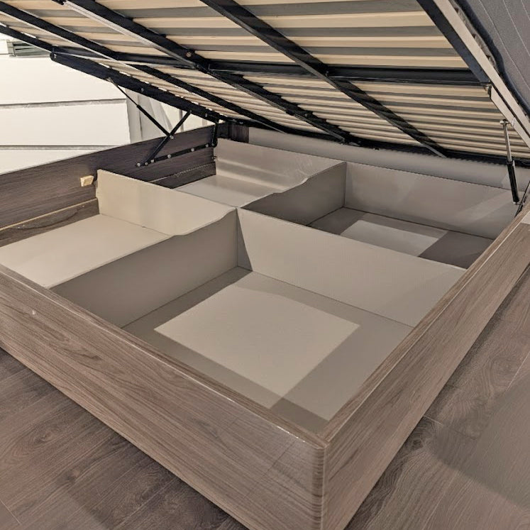 KANTÉ Chestnut Storage Bed