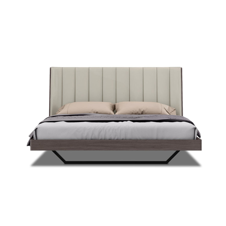 KANTÃ Chestnut Levitated Bed