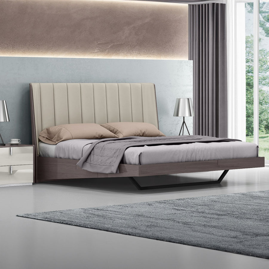 KANTÃ Chestnut Levitated Bed
