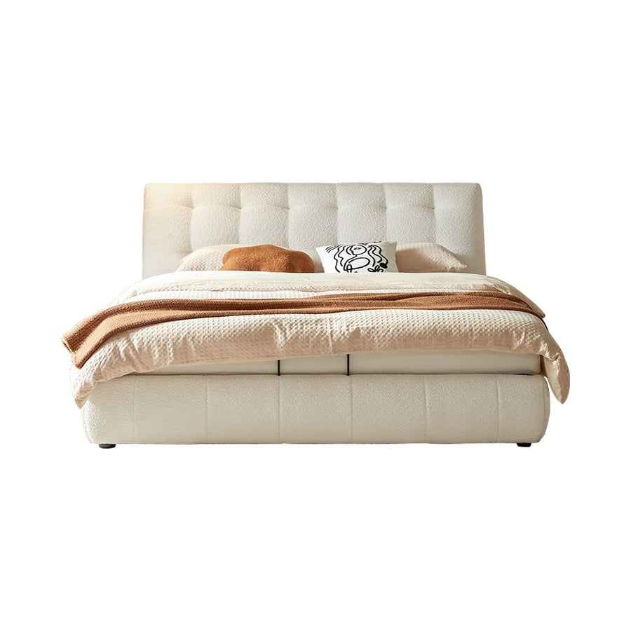 BELLA Teddy Velvet Queen Bed