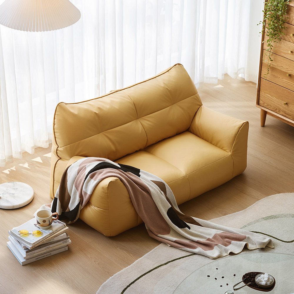 ISSAC Leathaire Bean Bag Sofa