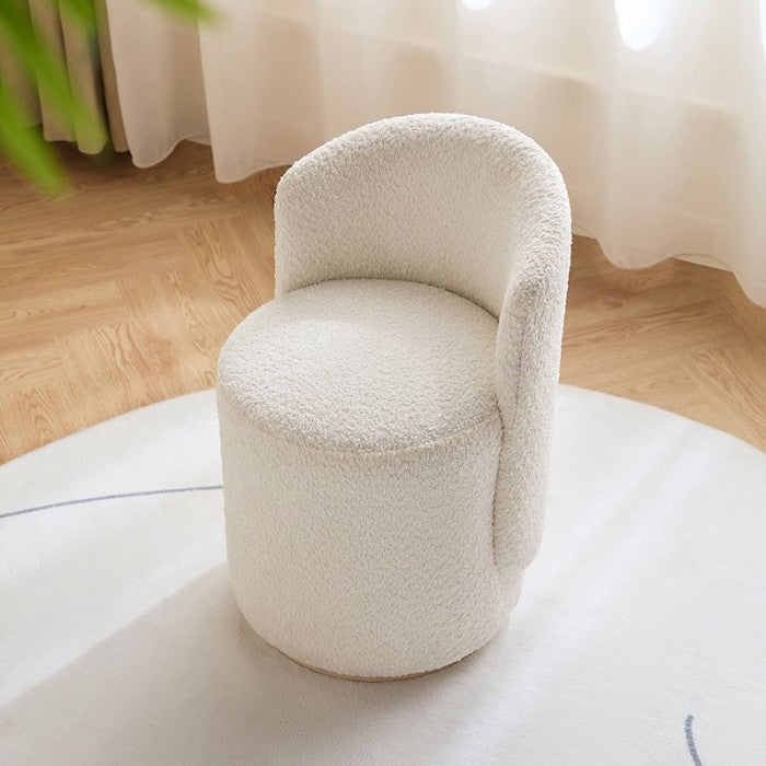 COLETTE Boucle Wool Dressing Stool