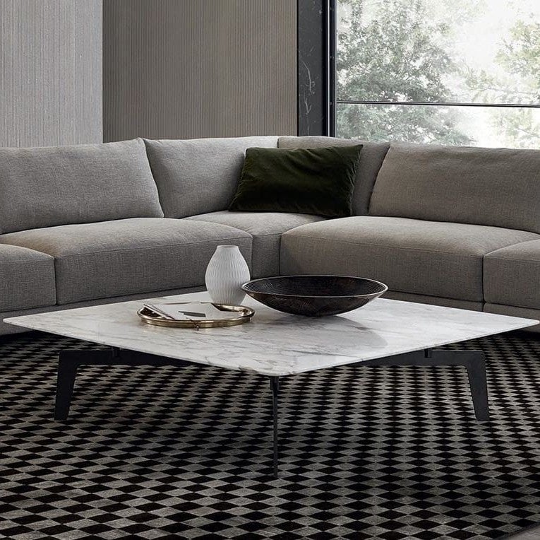 HALSTON Natural Marble Coffee Table