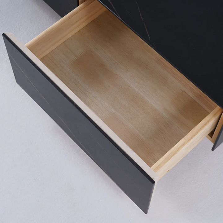 AGIM Black & White Ceramic TV Stand