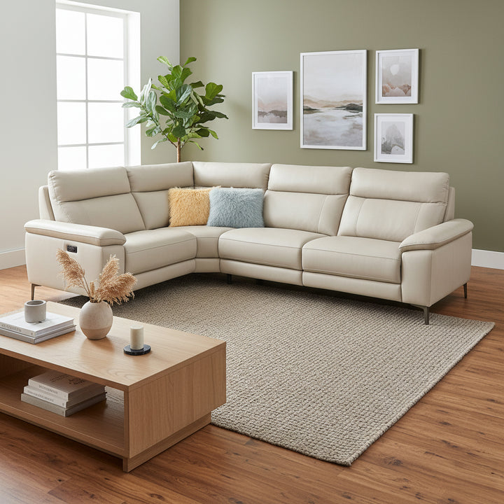 NIMBUS Leather Power Reclining Sectional Sofa