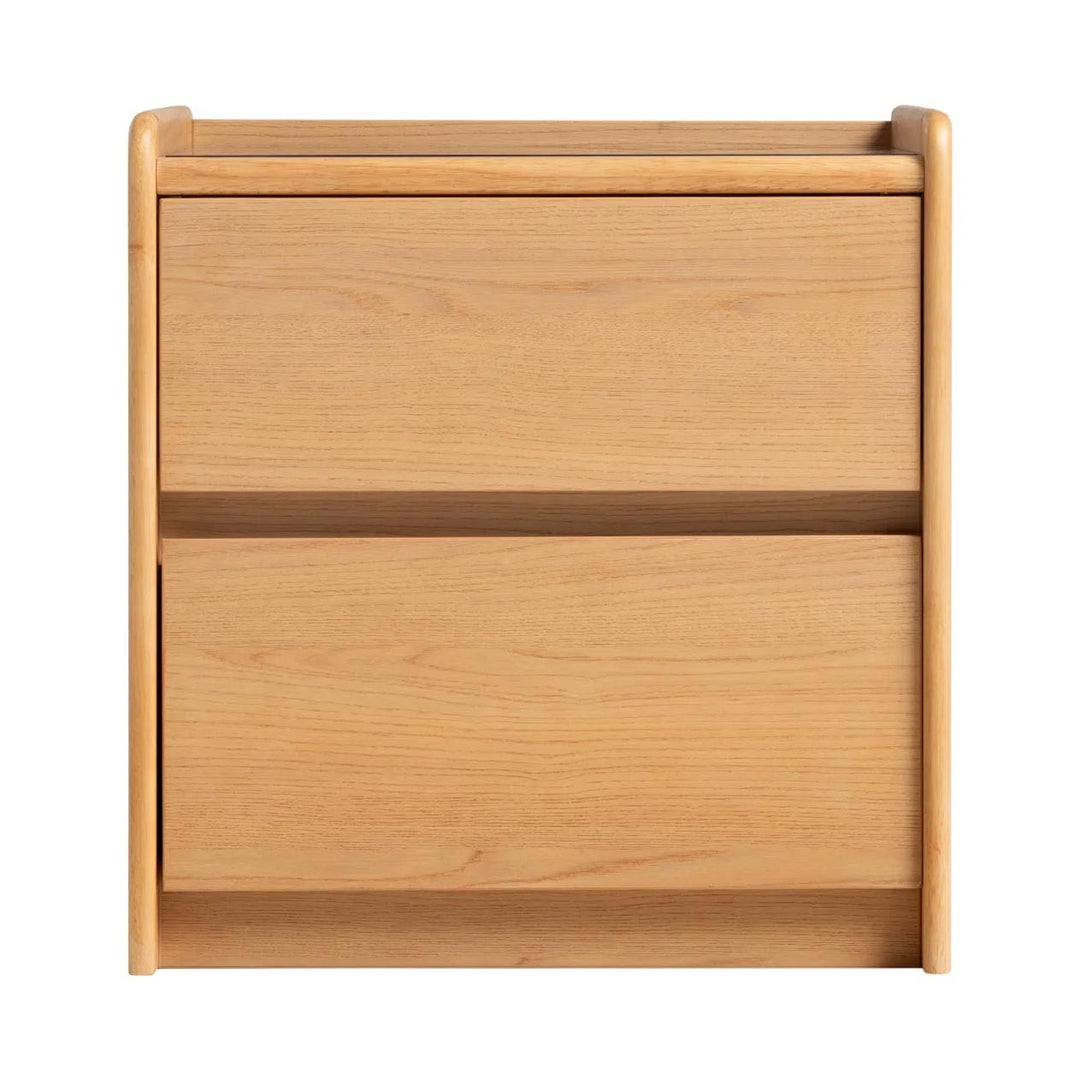 AVIANA Compact Glass Top Nightstand