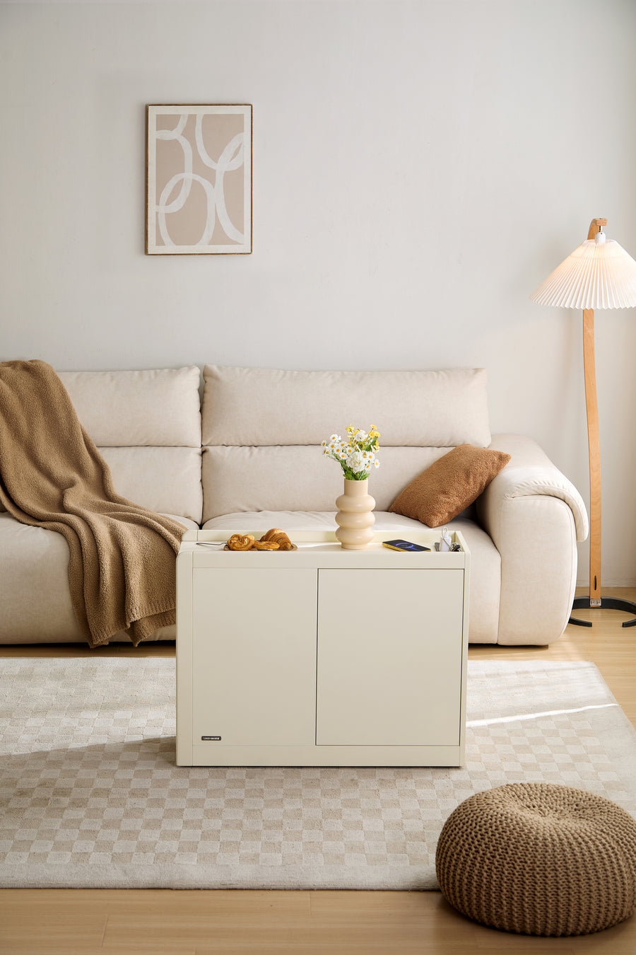 ELMER Movable Side Table