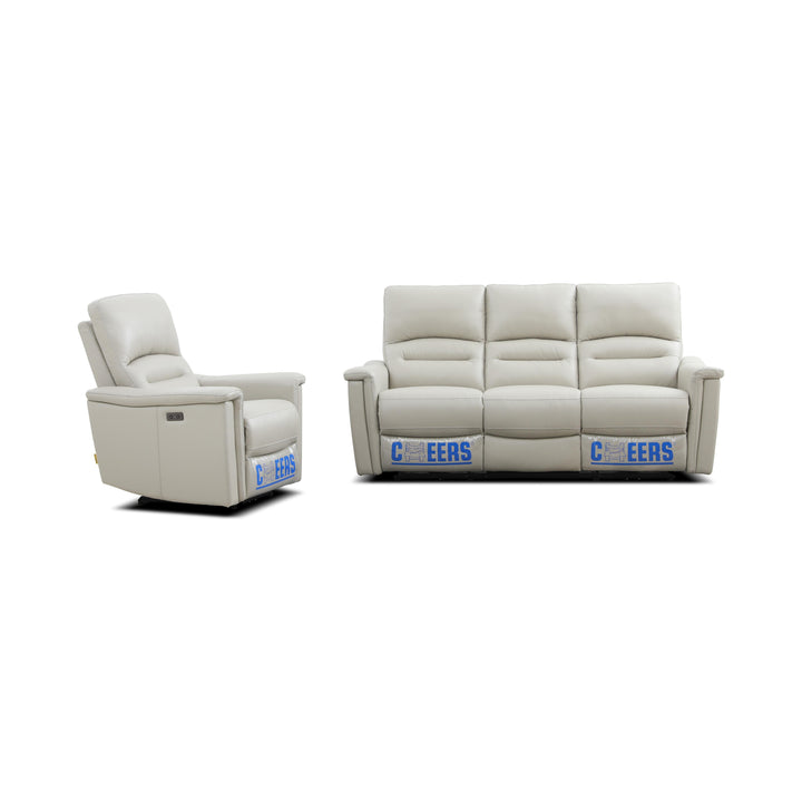 ALEXANDER Leather Power Motion 3 Seater Sofa – Cheers