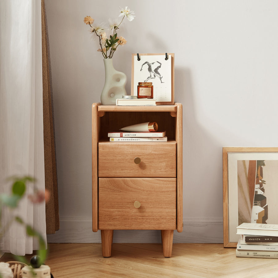 LAILA Compact Wood Nightstand