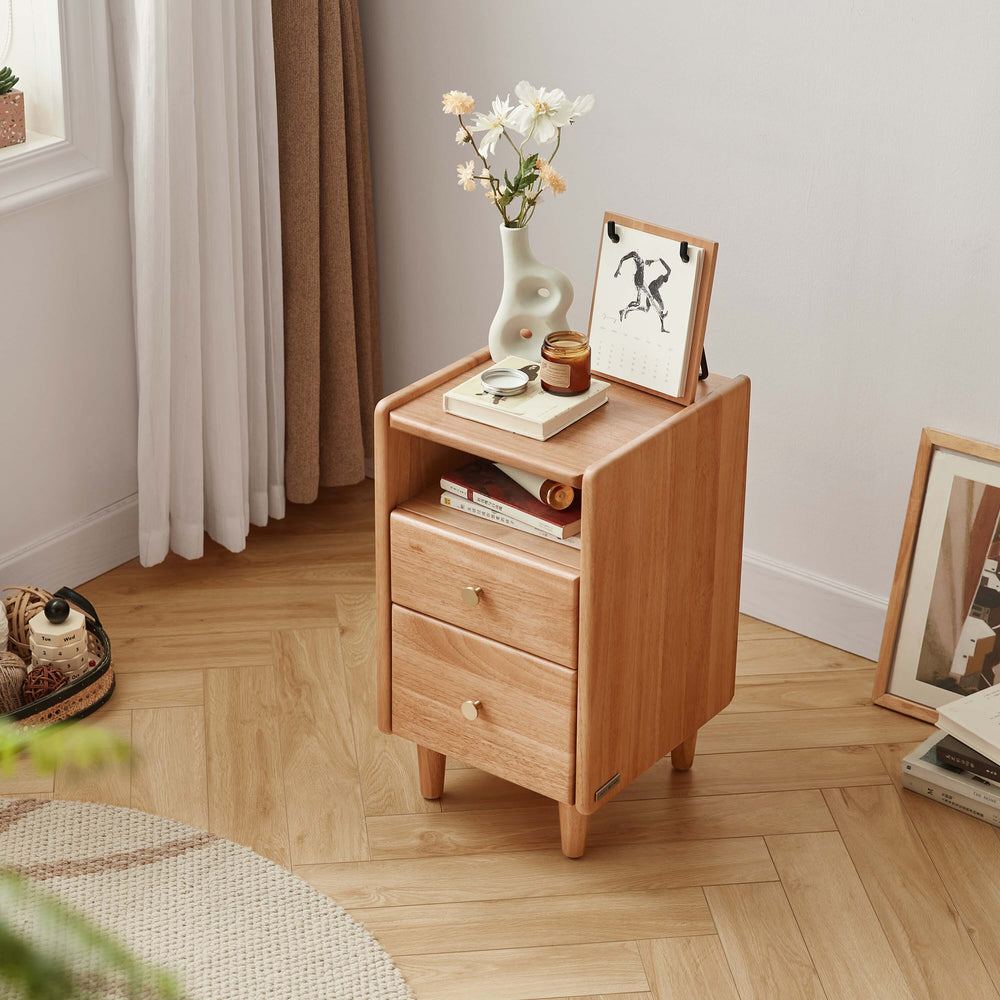 LAILA Walnut Wood Nightstand