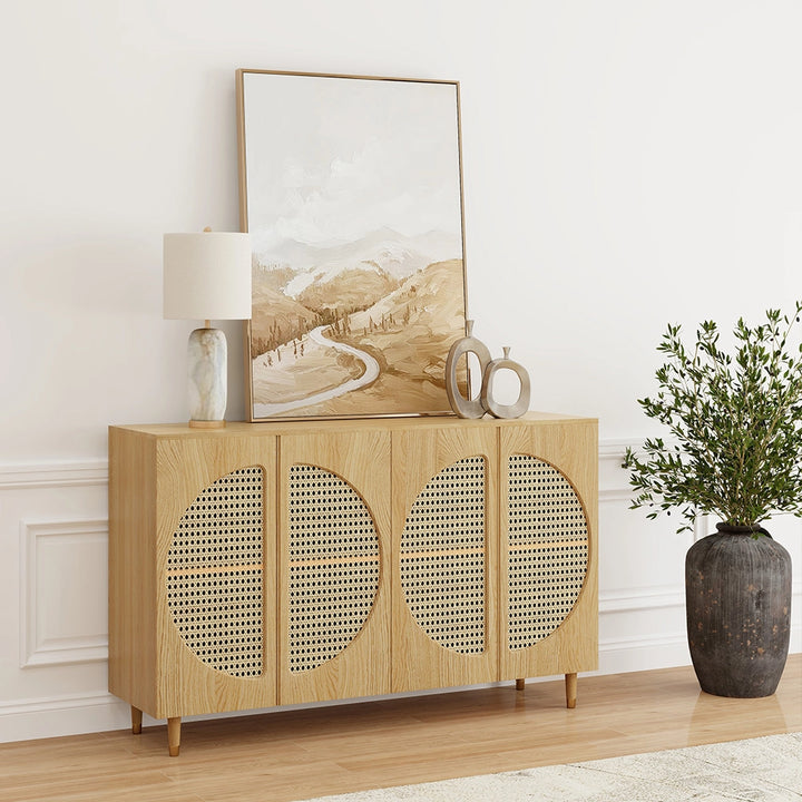 ZOE Mid-Century Style Ash Wood Sideboard