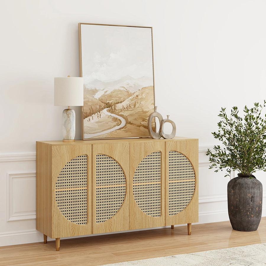 ZOE Mid-Century Style Ash Wood Sideboard