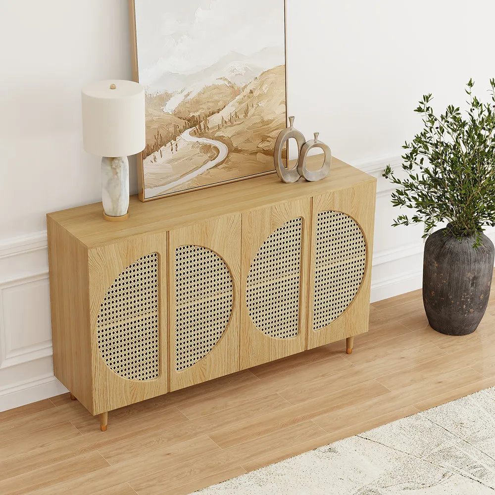 ZOE Mid-Century Style Ash Wood Sideboard