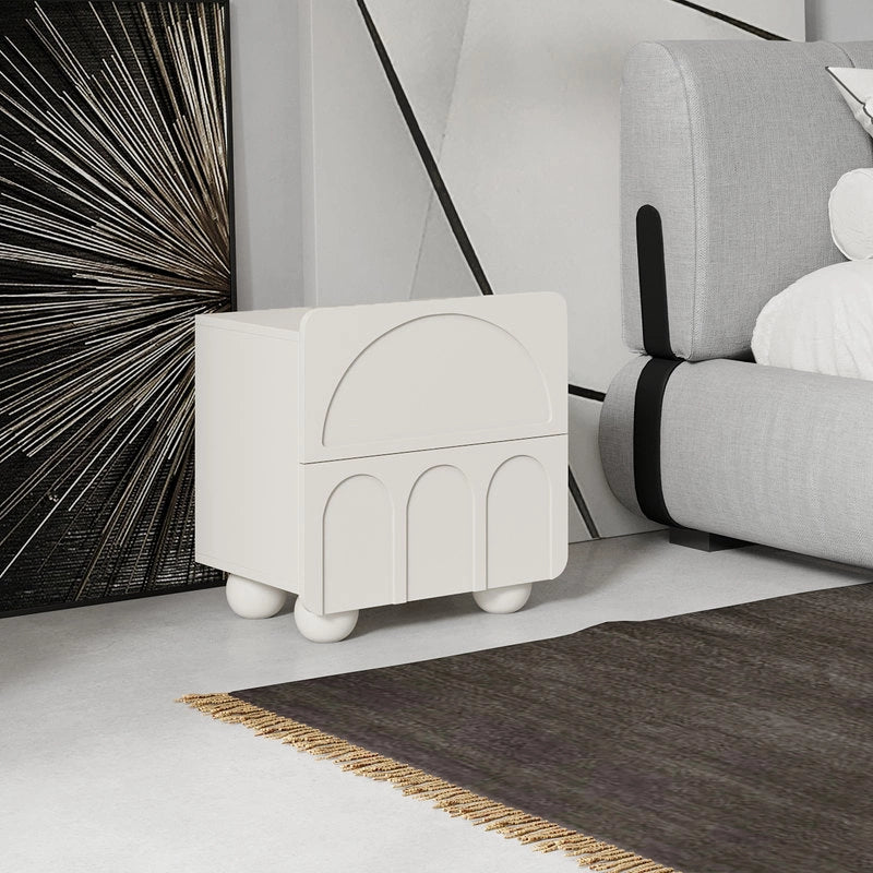 NOAH Cream Arch Nightstand
