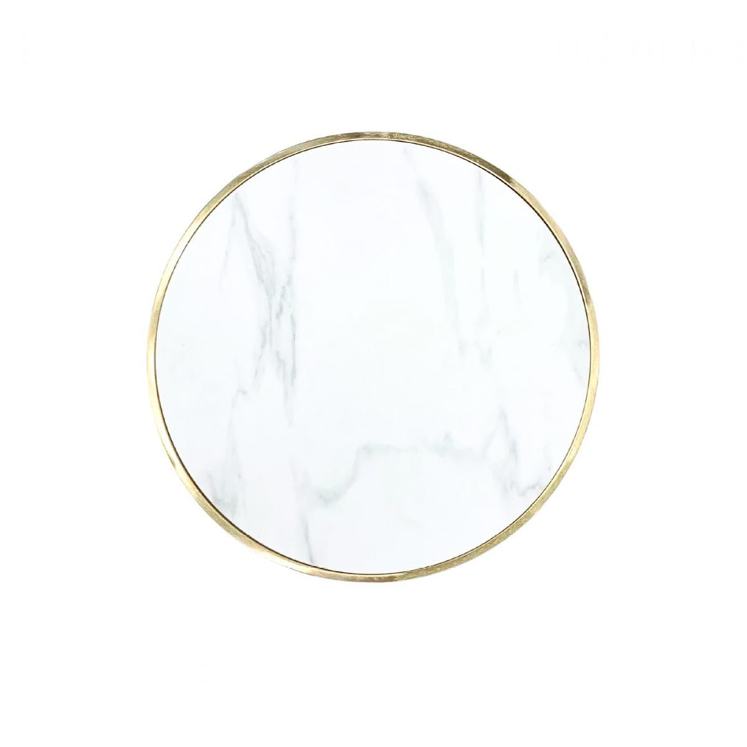 KONE Brushed Gold Ceramic End Table