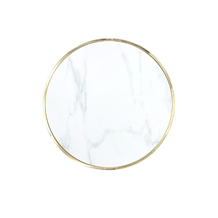 KONE Brushed Gold Ceramic End Table