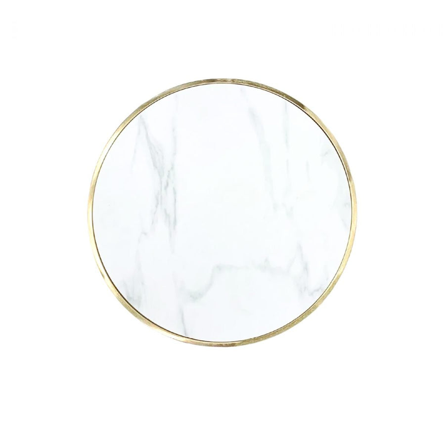 KONE Brushed Gold Ceramic End Table
