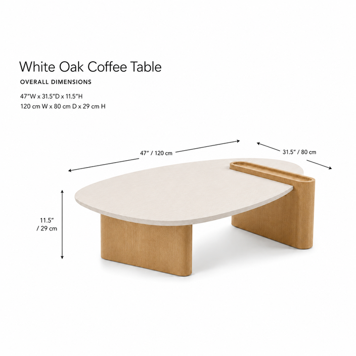 SIGRID White Oak Coffee Table
