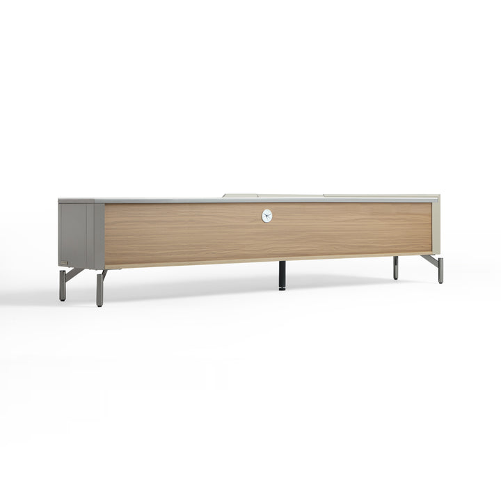 KEEGAN White & Grey 200cm TV Stand