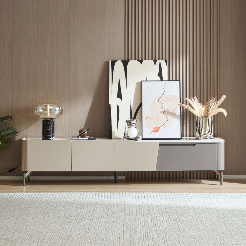 KEEGAN White & Grey 200cm TV Stand