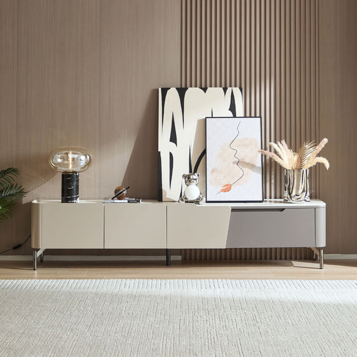 KEEGAN White & Grey 200cm TV Stand
