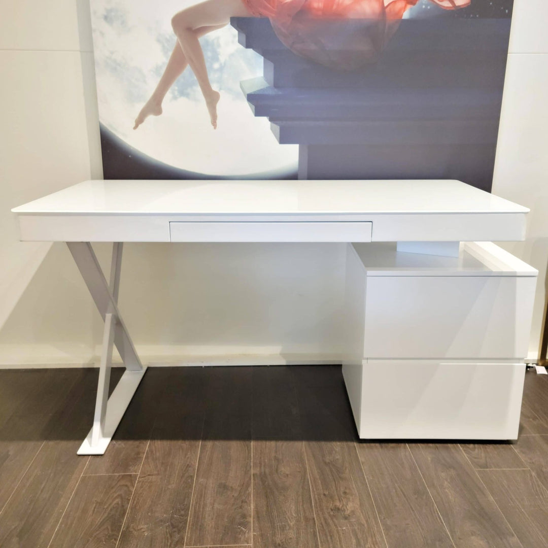 ATHENS White Glass Office Desk