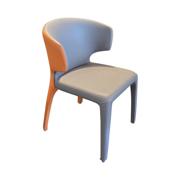 COLIN Curved Back Dining Chair Orange