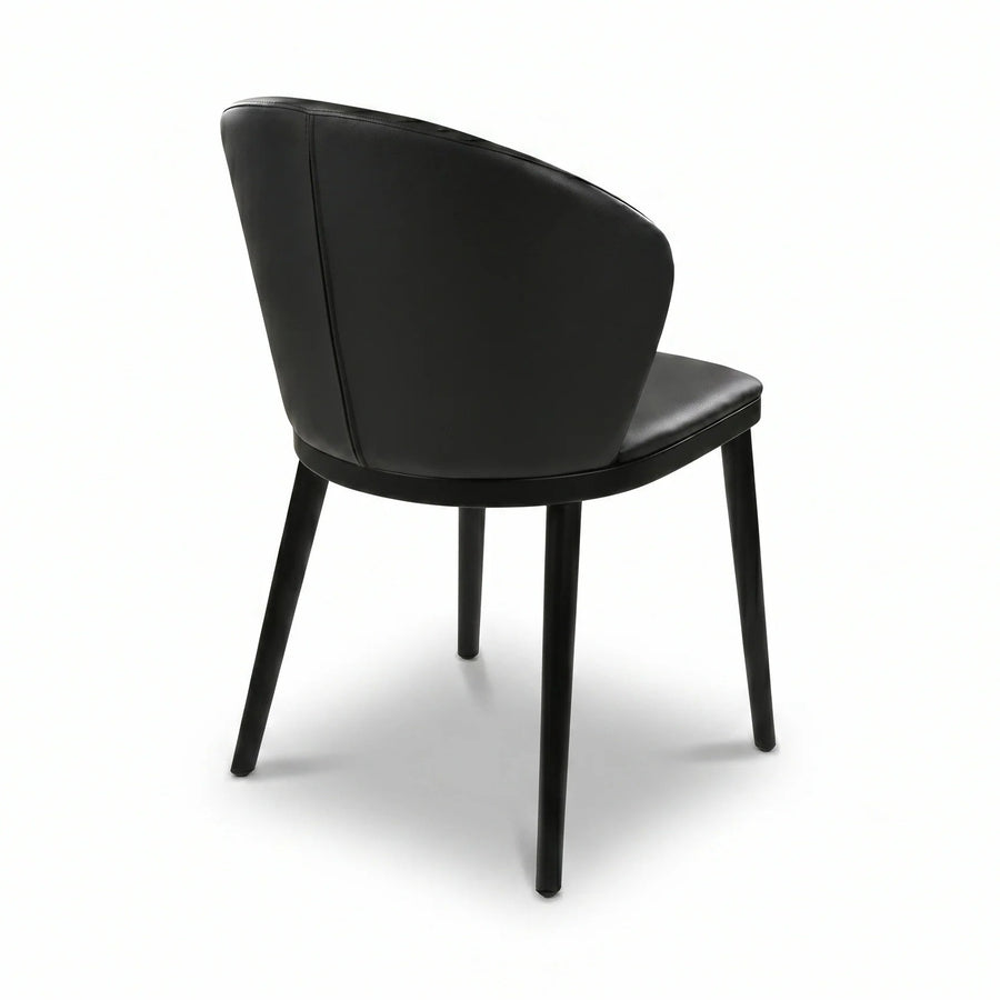 ACHELE Full Leather Dining Chair - Bellini