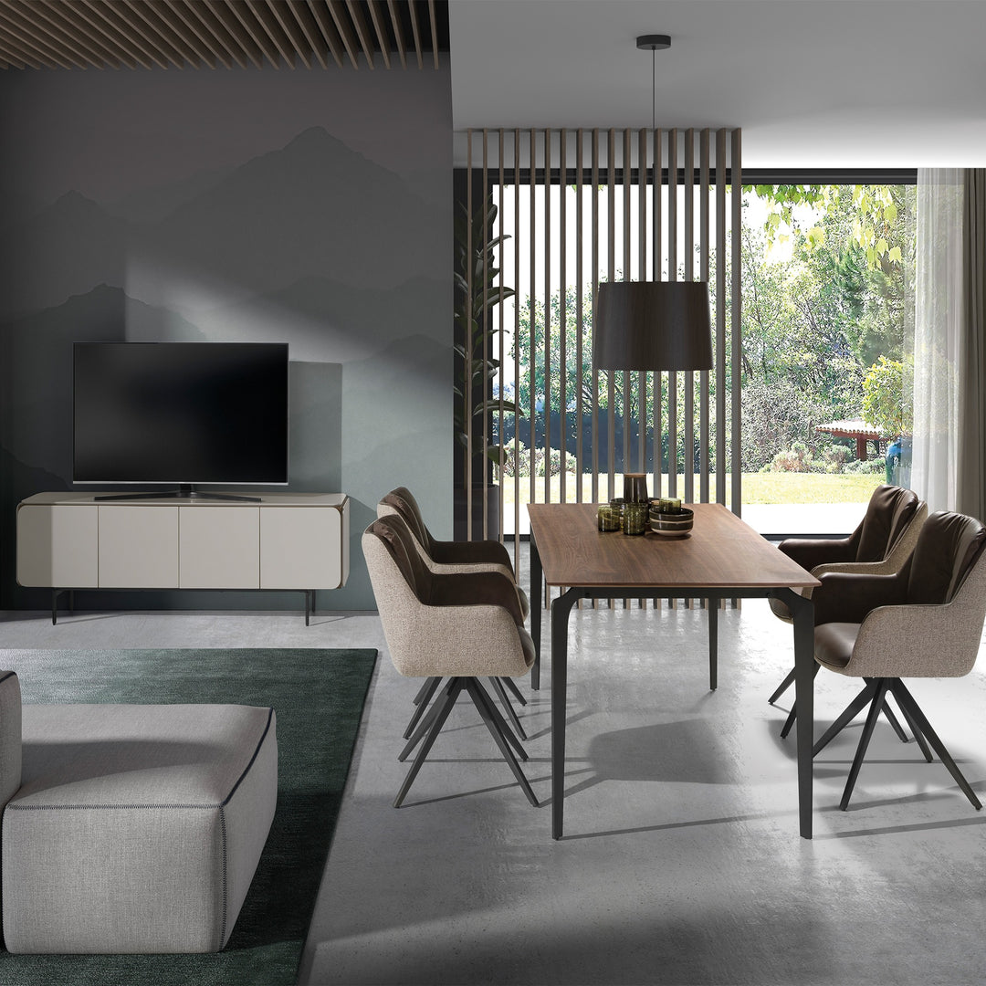 AFONSO Matte Cream TV Stand