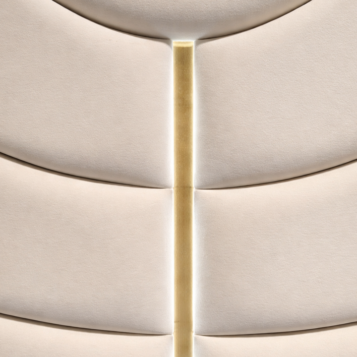 ALIANA High Back Velvet Bed