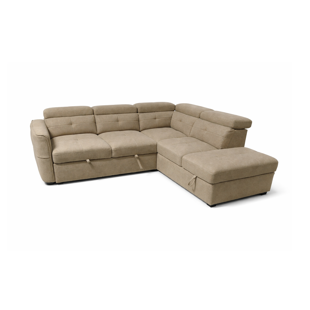 AMAYAH Easy Pull-Out Sectional Sofabed