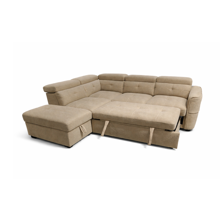 AMAYAH Easy Pull-Out Sectional Sofabed