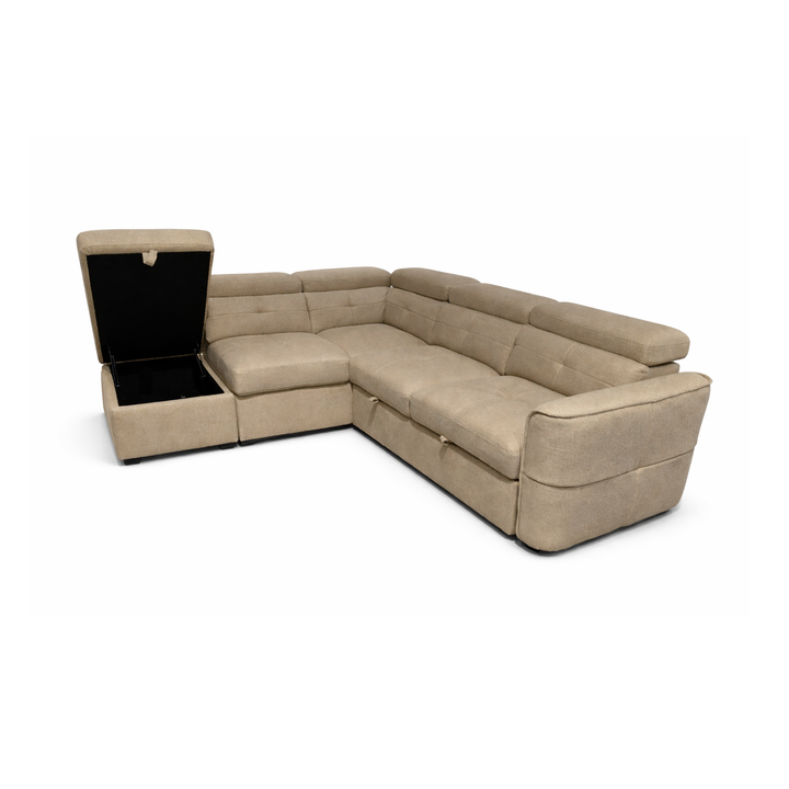 AMAYAH Easy Pull-Out Sectional Sofabed