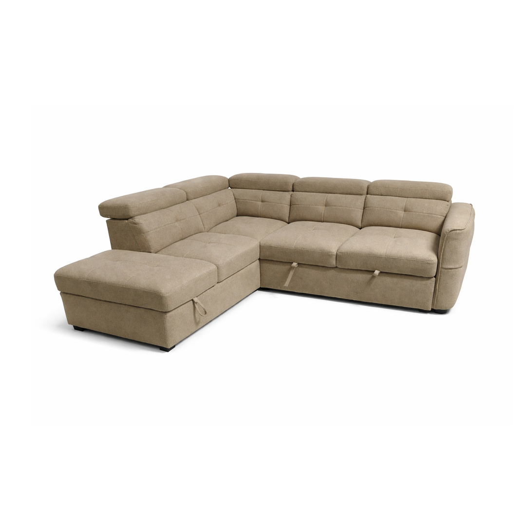 AMAYAH Easy Pull-Out Sectional Sofabed