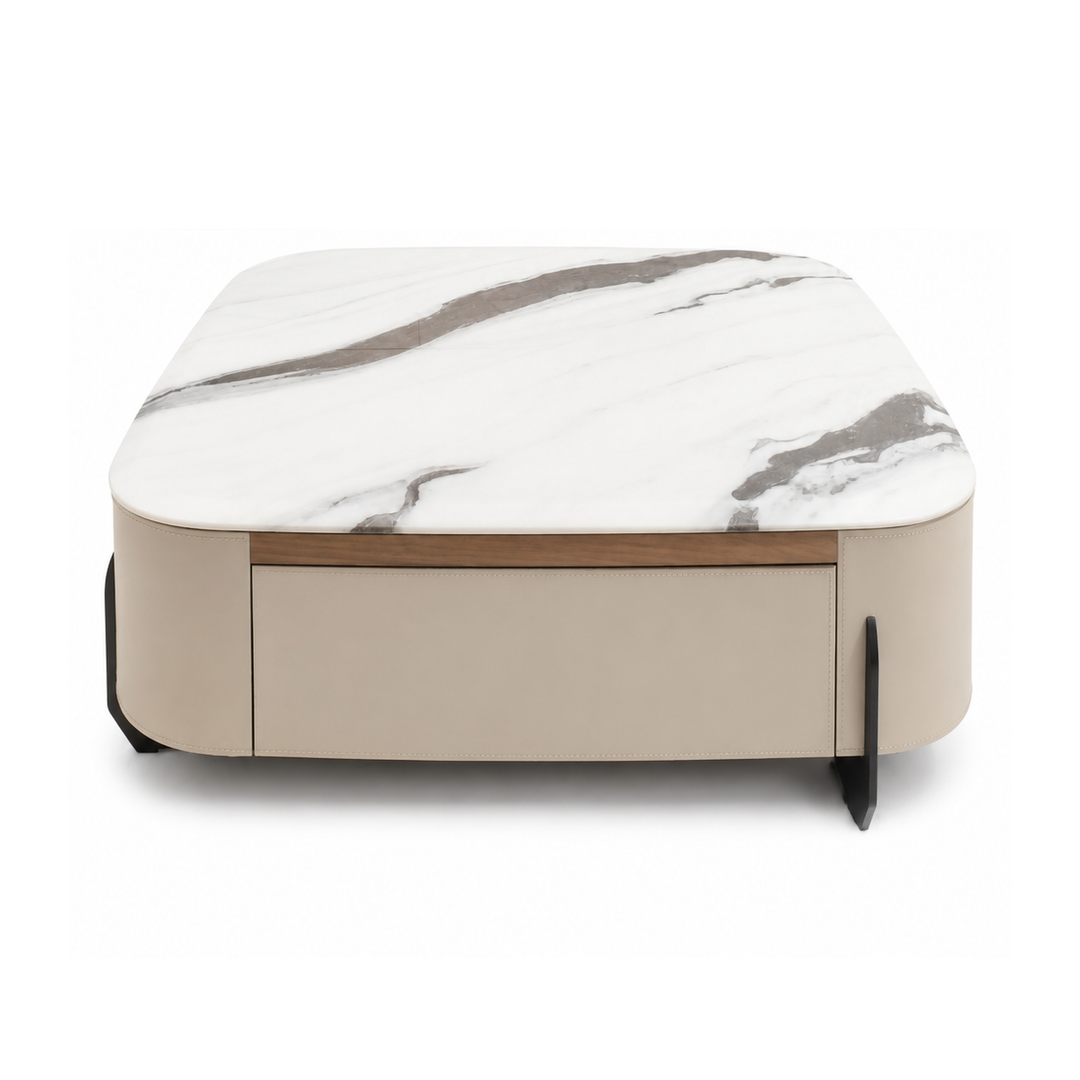 ANALIA Microcrystalline Stone Top Coffee Table