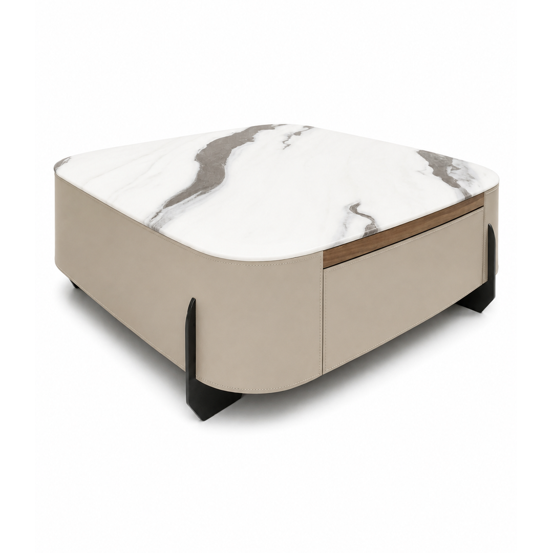 ANALIA Microcrystalline Stone Top Coffee Table