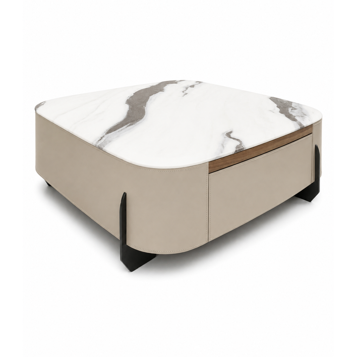 ANALIA Microcrystalline Stone Top Coffee Table