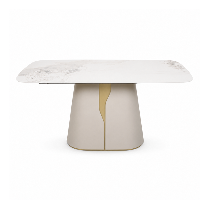 ANDRIN Contemporary Two-Tone Dining Table