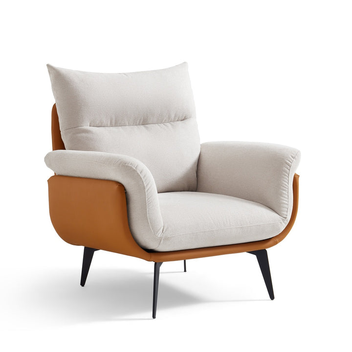 ARIEL Cozy Fabric Accent Chair