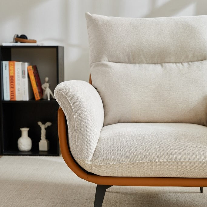 ARIEL Cozy Fabric Accent Chair