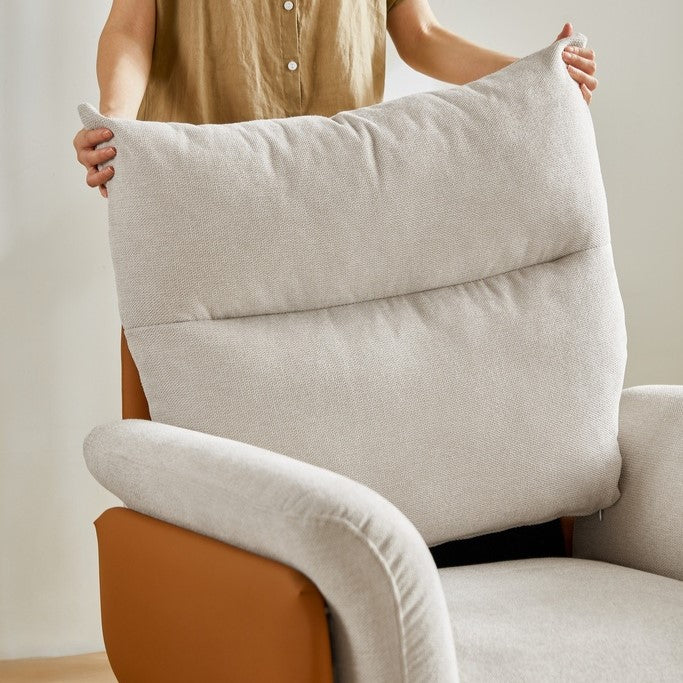 ARIEL Cozy Fabric Accent Chair