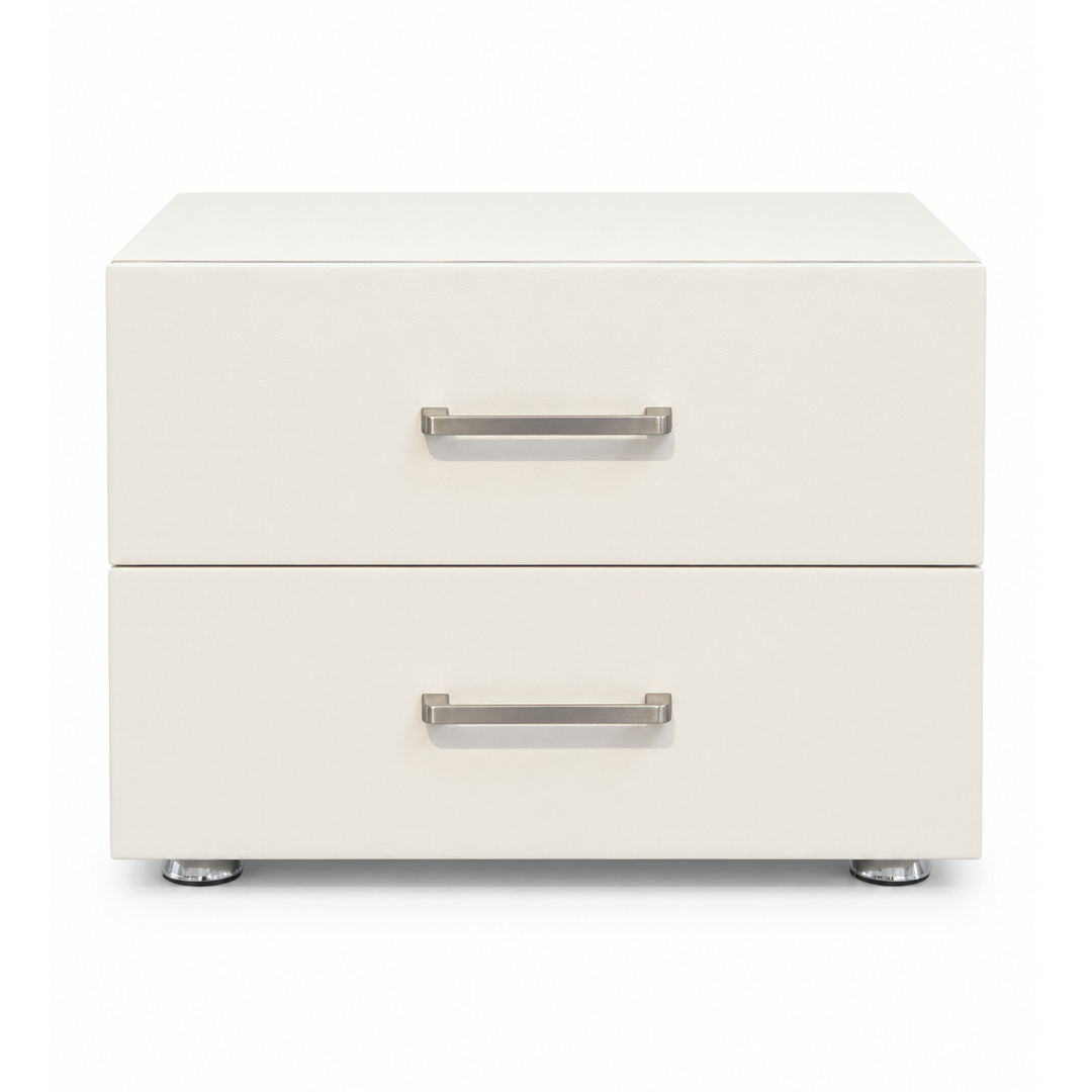 AUDREY Chrome-Foot Nightstand