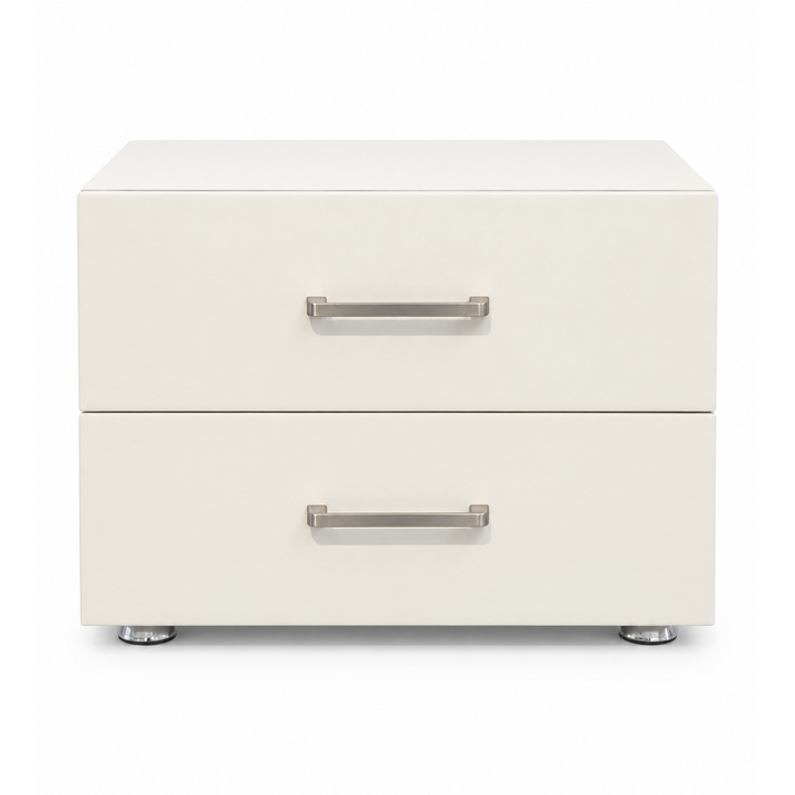 AUDREY Chrome-Foot Nightstand